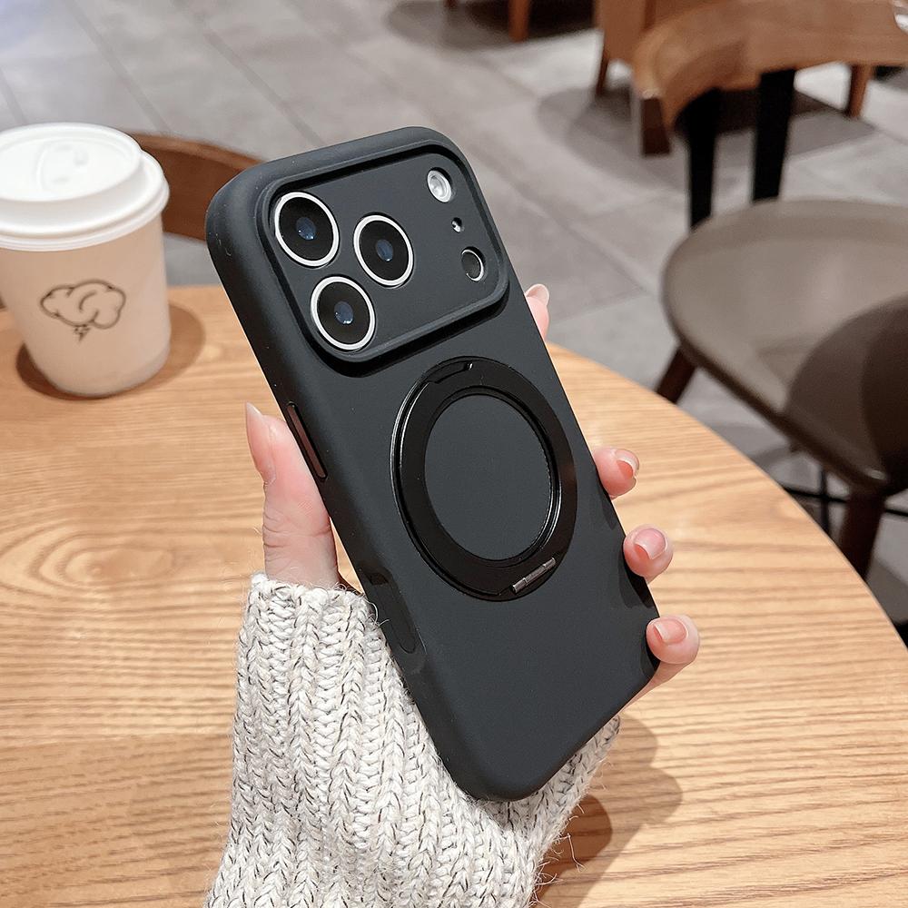 Чехол-подставка с магнитом из жидкого силикона для iPhone 17 Air 17Pro 17 Pro Max, крышка для беспроводной зарядки Magsafe