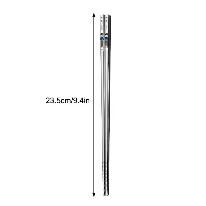 ГОРЯЧИЕ Японские Нескользящие Палочки для Еды Металлические Палочки для Еды Быстрого Питания Лапша Суши Палочки для Еды Безопасные в Посудомоечной Машине Посуда Бар