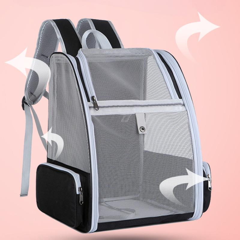 Дышащий рюкзак для домашних животных для использования на открытом воздухе, портативный рюкзак для кошек, минималистичный стиль, дорожная сумка большой вместимости, удобная сумка для кошек