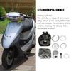 Комплект прокладок поршневых колец для цилиндра Комплект цилиндра и поршня 47 мм Диаметр Алюминиевый сплав Высокопрочный для Dio50 ZX50 AF34 AF35 70cc