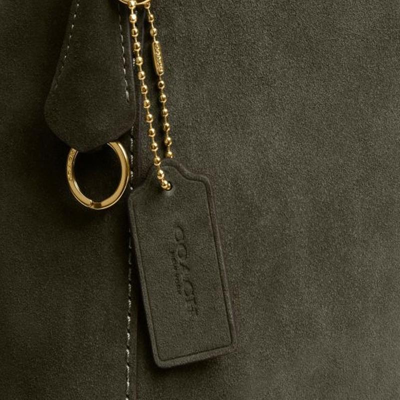 Coach Бренд Mott 47 классическая сумка-мессенджер из натуральной кожи сумка через плечо большого размера унисекс модель для пары оливково-зеленый