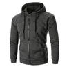Premium Quality Men's Athletic Soft Sherpa Zip Up Hooded Hoodie Sweater Jacket Coat For All Seasons