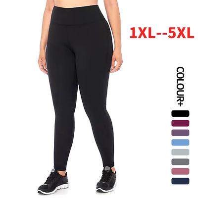 Йога-брюки с высокой посадкой, с эффектом «ню», больших размеров 1XL-5XL, облегающая верхняя одежда, эластичные, для фитнеса, йоги, больших размеров, базовый слой