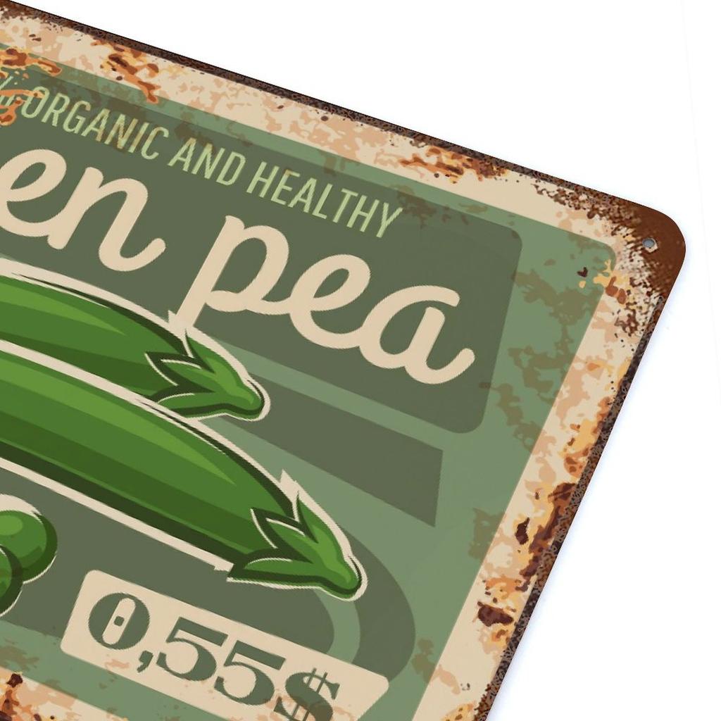 Набор из 1 антикварной металлической подвесной вывески, 20×30см и 30×40см, состаренный деревенский настенный декор для спальни, гостиной или кафе