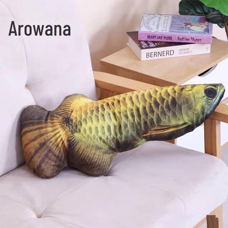 Плюшевая игрушка-рыба из кошачьей мяты: Подушка для саморазвлечения, устойчивая к царапинам и износу, для кошек