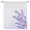 Современные тюлевые шторы с лавандовыми фиолетовыми цветами для гостиной, спальни, дома, кухни, прозрачные шторы