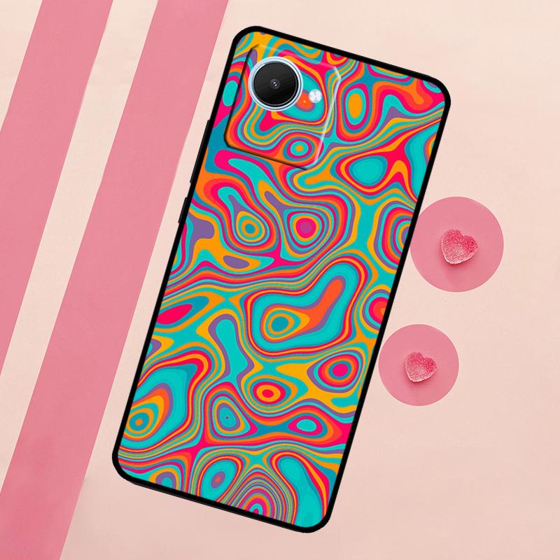 Vintage Ornament Case For Realme 11 Pro Plus 10 9 GT Neo 5 3 3T C11 C15 C25s C21Y C30 C31 C33 C35 C53 C55