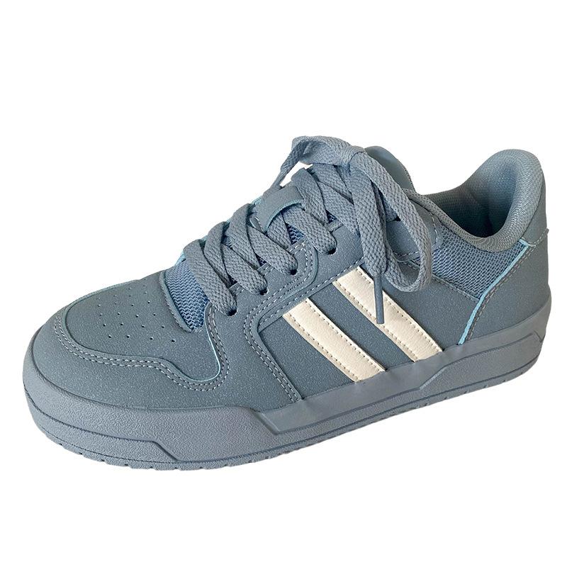 B-9370 латексная стелька/туфли для барной доски в гонконгском стиле женские ins tide 2024 новые осенние кожаные туфли на плоской подошве для скейтборда