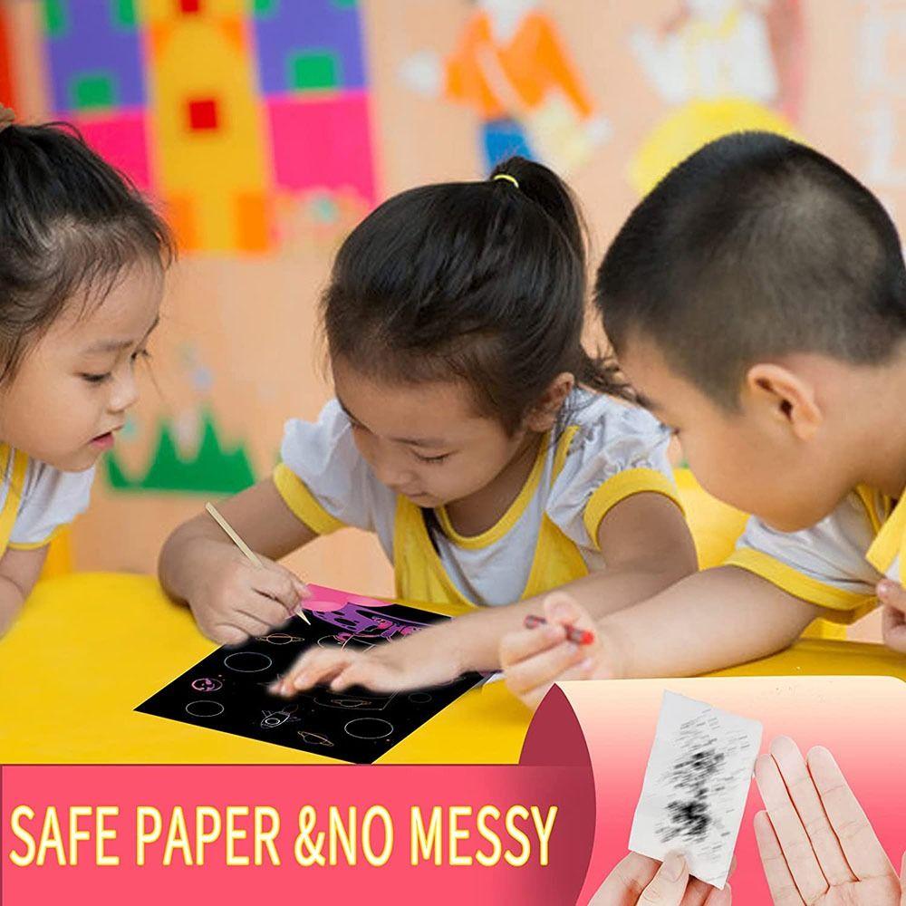 Набор бумаги для рисования скретч-карт, бумага для царапин, доска для рисования динозавров, бумага для рисования