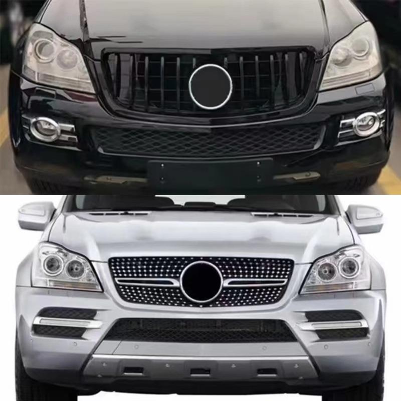 Для Mercedes GL X164 2007-2009 GL320 GL350 GL450 GL550 Передняя решетка радиатора Спортивная сетка Стиль Алмазная Замена Тюнинг Стайлинг автомобиля