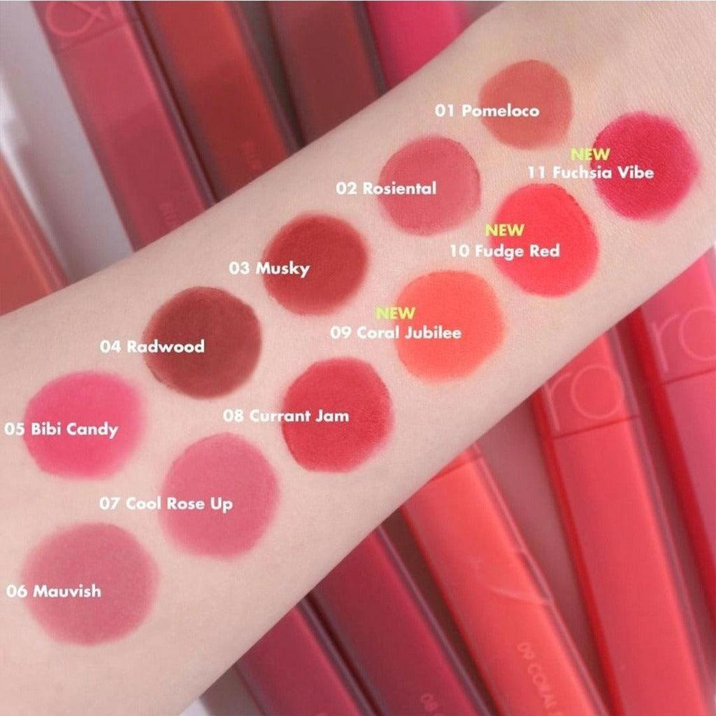 Rom&nd Romand BLUR FUDGE TINT, Бархатно-матовая помада 5.0г/0.18 унц. (7 вариантов цвета)