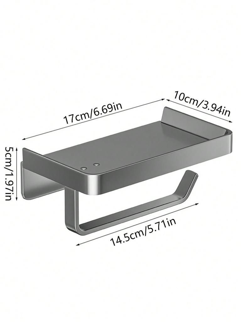 1шт клейкая углеродистая сталь + ABS держатель для туалетной бумаги с полкой, настенный диспенсер для туалетной бумаги, не требуется сверление