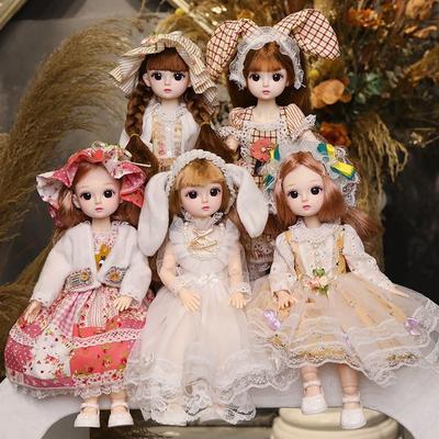 30 см 1/6 BJD кукла, милое платье для маленькой девочки, 21 съемная шарнирная кукла, красивая кукла принцессы для макияжа, модное платье, игрушка «сделай сам», подарок для девочки
