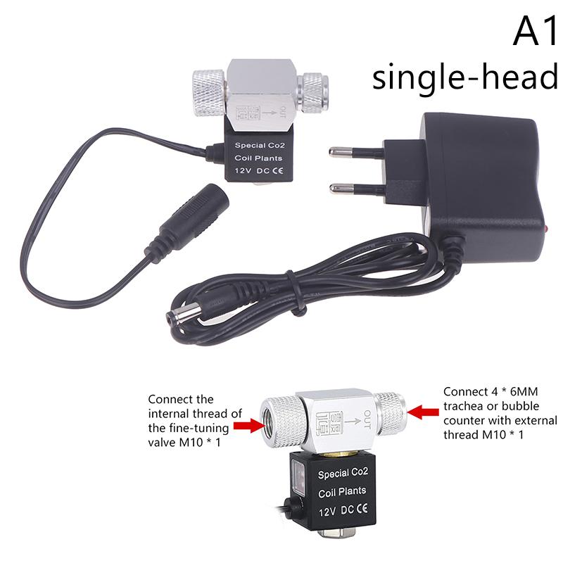 Регулятор электромагнитного клапана Co2 для аквариума 110 В-220 В Низкотемпературный Co2 Аквариум Аквариум Электрический Магнитный Клапан Eu Us Dc12V