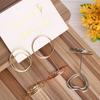 Rose Gold Paper Clamp Desktop Decoration Photos Clips Place Card Table Numbers Holder Clamps Stand