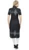 Bimba Женская черная туника с принтом, топ дизайнера Kurta с коротким рукавом Kurti