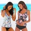 Swimsuit 2024 Swimwear Women Push Up Padded BeachWear Sport Print Tankini Set 2 Pieces Bathing Suit Plus Size Summer 3XL