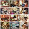 Diamond Painting New Landscape Piano Rhinestones DIY Diamond Embroidery Cross Stitch Portrait Woman Mosaic Decor For Home