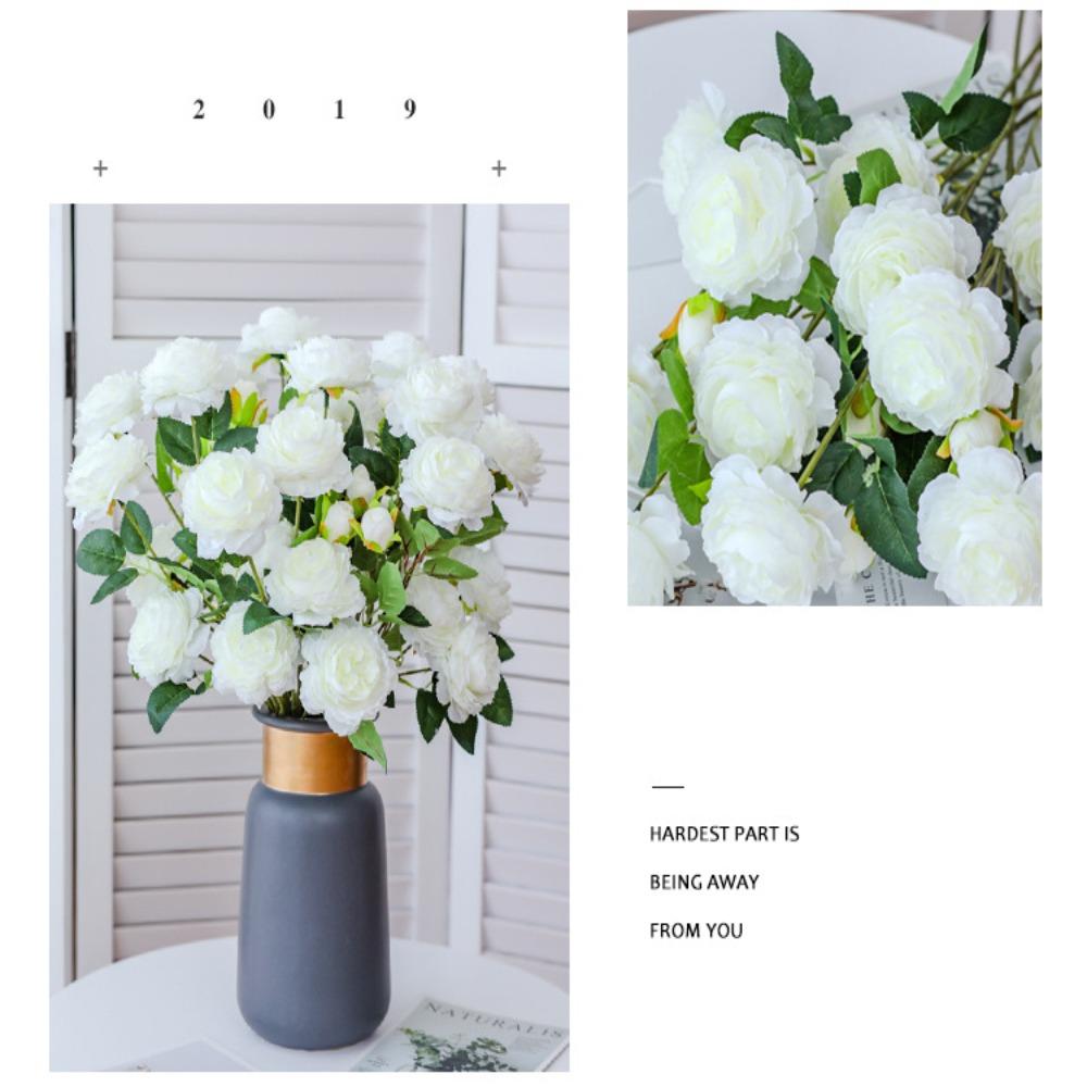 Свадебное украшение для вечеринки Домашний орнамент Шелковый пион Шелковая гортензия Искусственный цветок Искусственные цветы