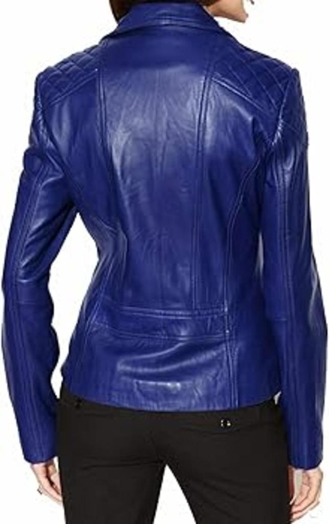 ПОПУЛЯРНАЯ женская дизайнерская синяя куртка из натуральной овчины, пальто для вечеринок