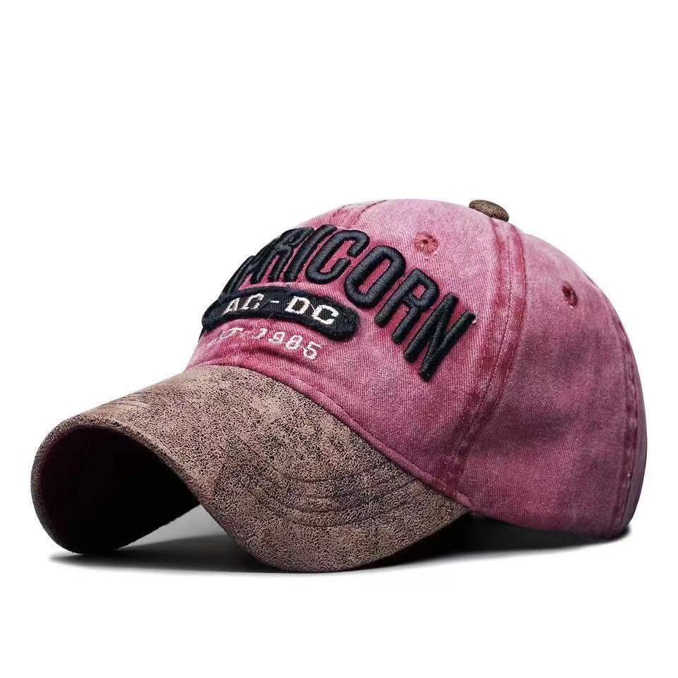 Новая кепка унисекс из стираного хлопка с вышитыми буквами AC-DC, бейсбольная кепка для активного отдыха, классические шляпы для женщин и мужчин