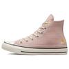 Chuck Taylor All Star High осенняя вышивка - каменно-лиловые женские кроссовки розового цвета с горьким лимоном Egret A05065C