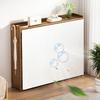 6-Tier Simple Shoes Cabinet with White Gauze Curtain Wooden Shoes Racks Organizer Dustproof Racks Multilayer Shoe Shelves