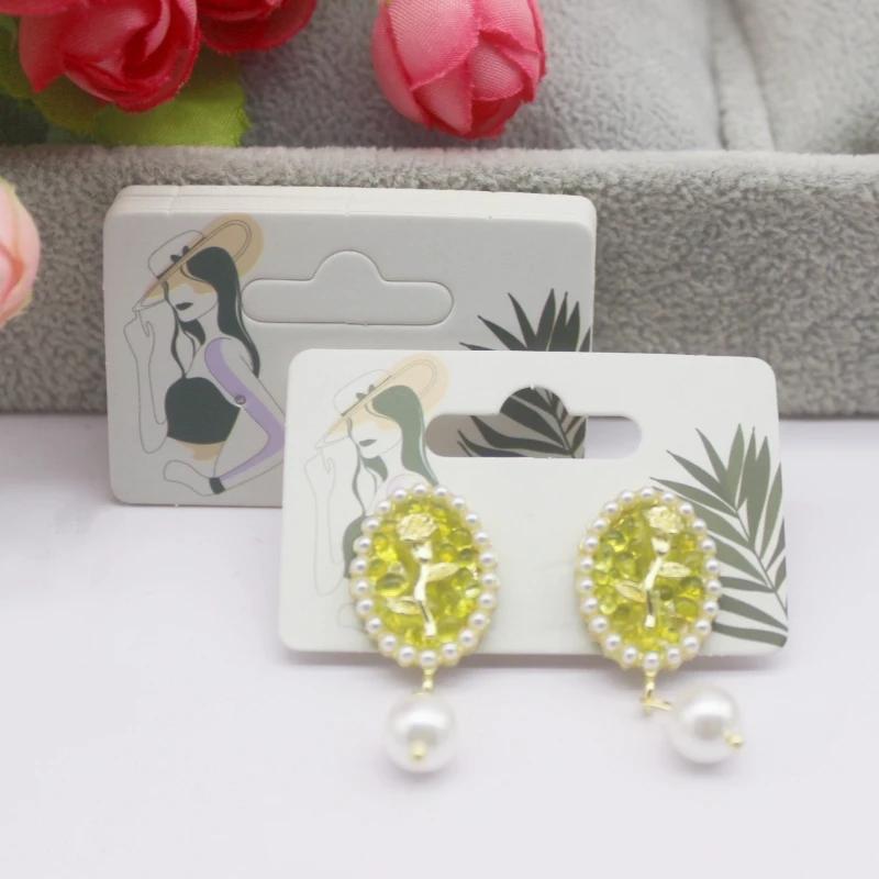 100pcs Multi Size Display Earring Cards, Earrings, Earring Packaging Label Cards