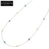MIZUKI [Beautiful Condition] 585 K14 Turquoise/Cut Ball Beads Long Chain Necklace goldUsed