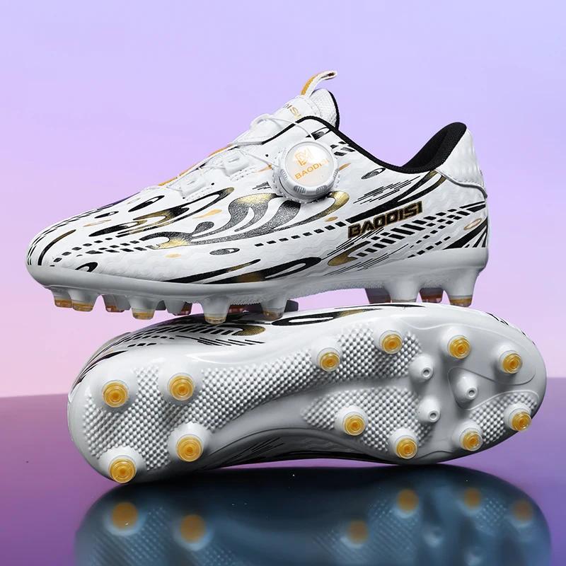 New Children Football Boots Society Cleats Soccer Shoes Professional Boys Girls Football Field Boots Original Non Slip Athletic Shoes