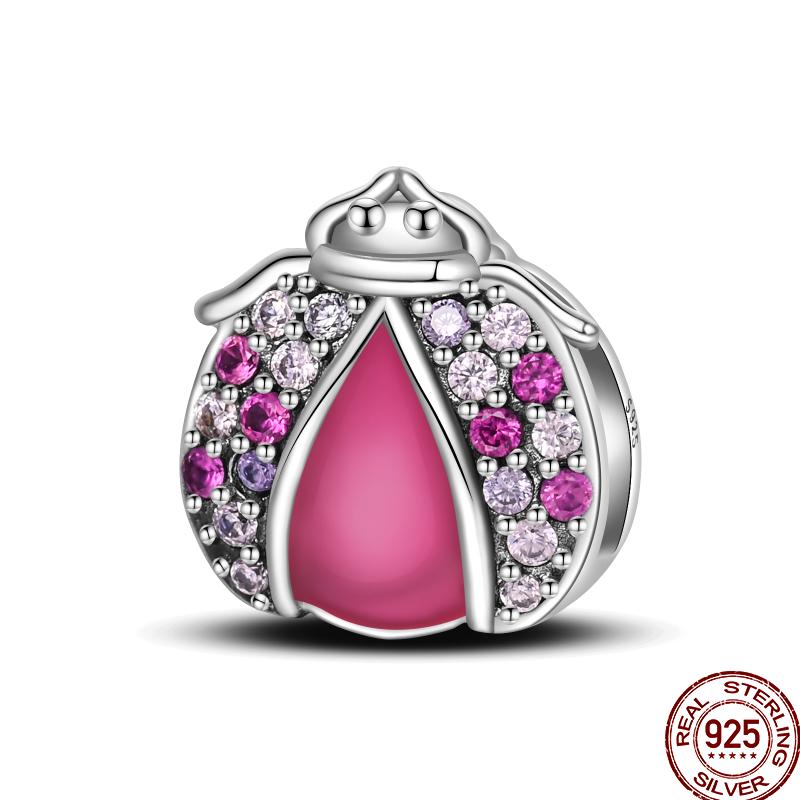 Copper Colored Zircon Shell Butterfly Amulet Body Shape Charm Flat Charm Suitable For Pan Original Bracelet