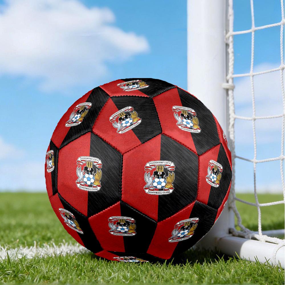 Coven-try Football Club Crest Printed Size 5 Soccer Balls, High-Quality, Anti-Slip, Protective Football, A Unique Gift , Birthdays, Christmas Gifts