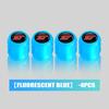 4/6/10pcs Car Tire Fluorescent Dustproof Wheel Valve Stem Caps For Ford Falcon Fusion Escape Ecosport Fusion Explorer Expedition