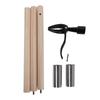 Weed Remover Detachable Gardening Weed Puller with 3 Wooden Section Poles for Lawn and Yard