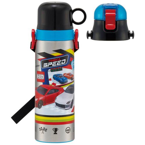 Skater Children's Stainless Steel Water Bottle 2-Way Direct Drinking 580ml Cup Drinking 570ml Tomica 23 Child-friendly Lightweight Type Boys Thermal/C