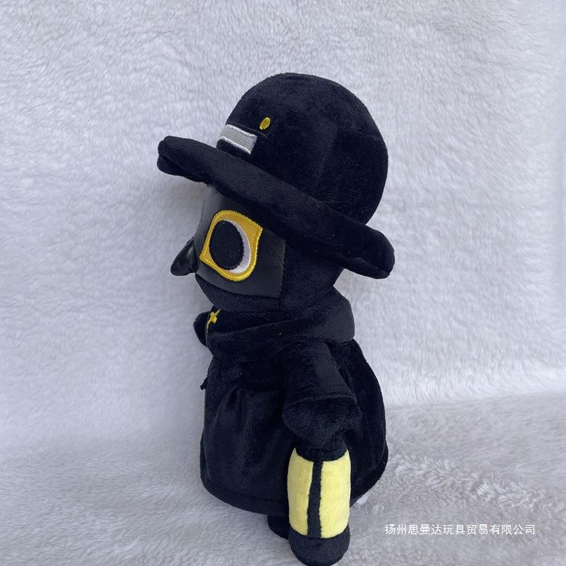 New Plush Toy Plague Crow Doctor Halloween Lantern Luminous Doll Absorbing Light Cloth Doll