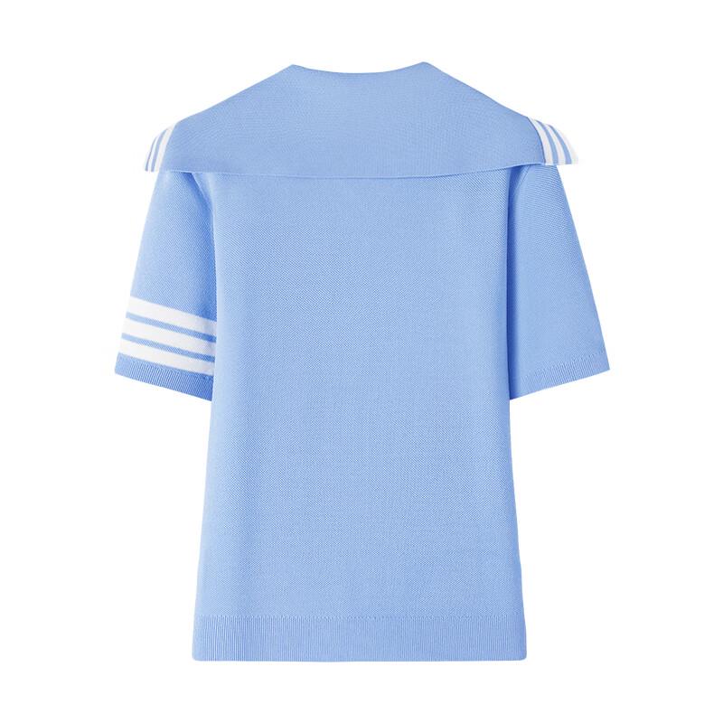 Navigare Италия Женский Полосатый Вязаный Кардиган с Матросским Воротником