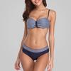 Women Bikini Set Retro Striped Bikini Floral Printed Swimwear Women Sexy Swimsuit