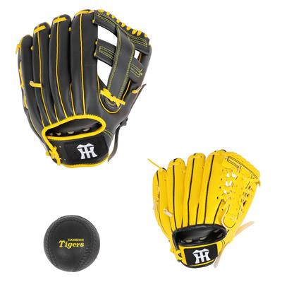 Набор перчаток для ловли Hanshin Tigers x GP Baseball Мягкий бросок Родитель-ребенок (Включает мяч) Правша
