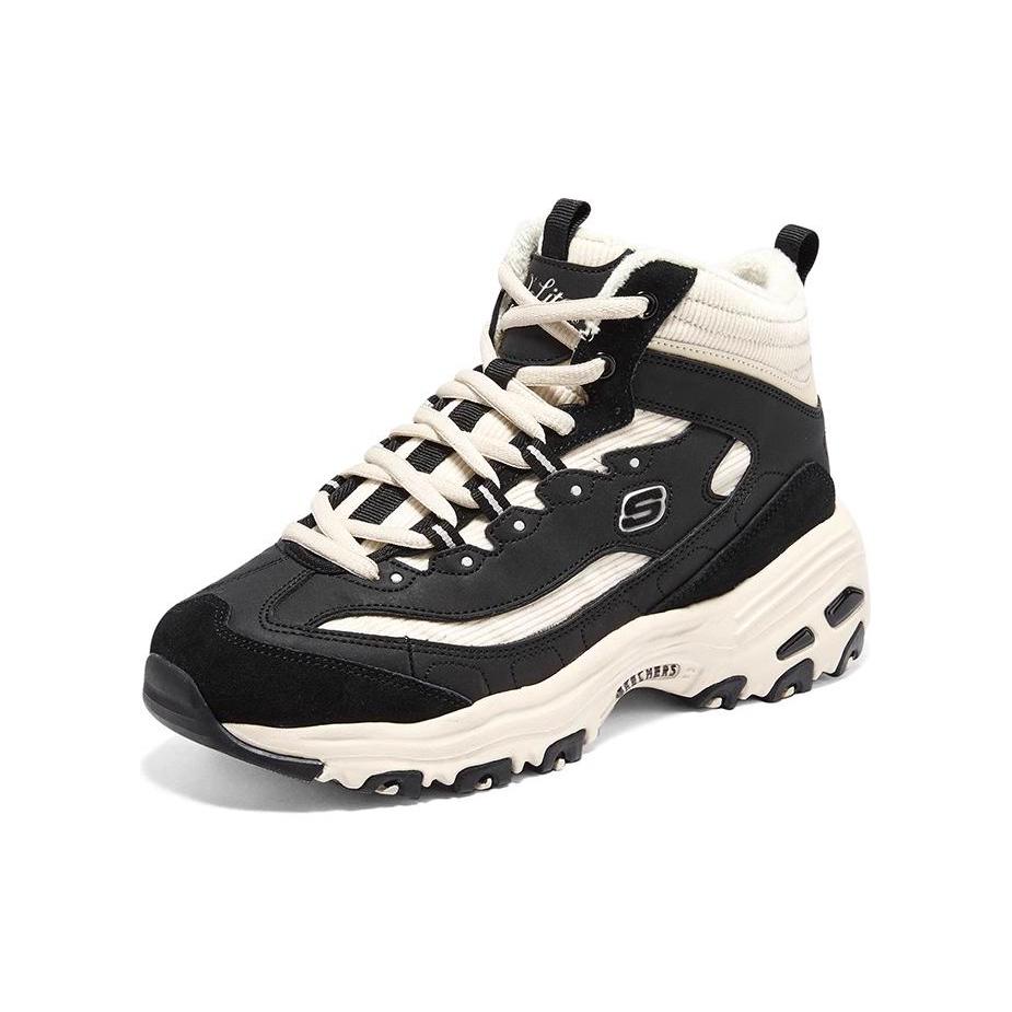 Skechers D'Lites 1.0 Текстиль, Синтетическая кожа, Замша (расщепленная коровья кожа) Амортизация Устойчивость к истиранию Дышащие Термоизоляционные 167570-BKNT