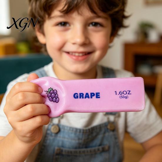 Safe Stress Relief Toy Butter Bar Slow Rise Toy, Soft Squeeze Reliever, Anti-stress Hand TPR Rebound Fruit Shaped Fidget for Adults Sensory