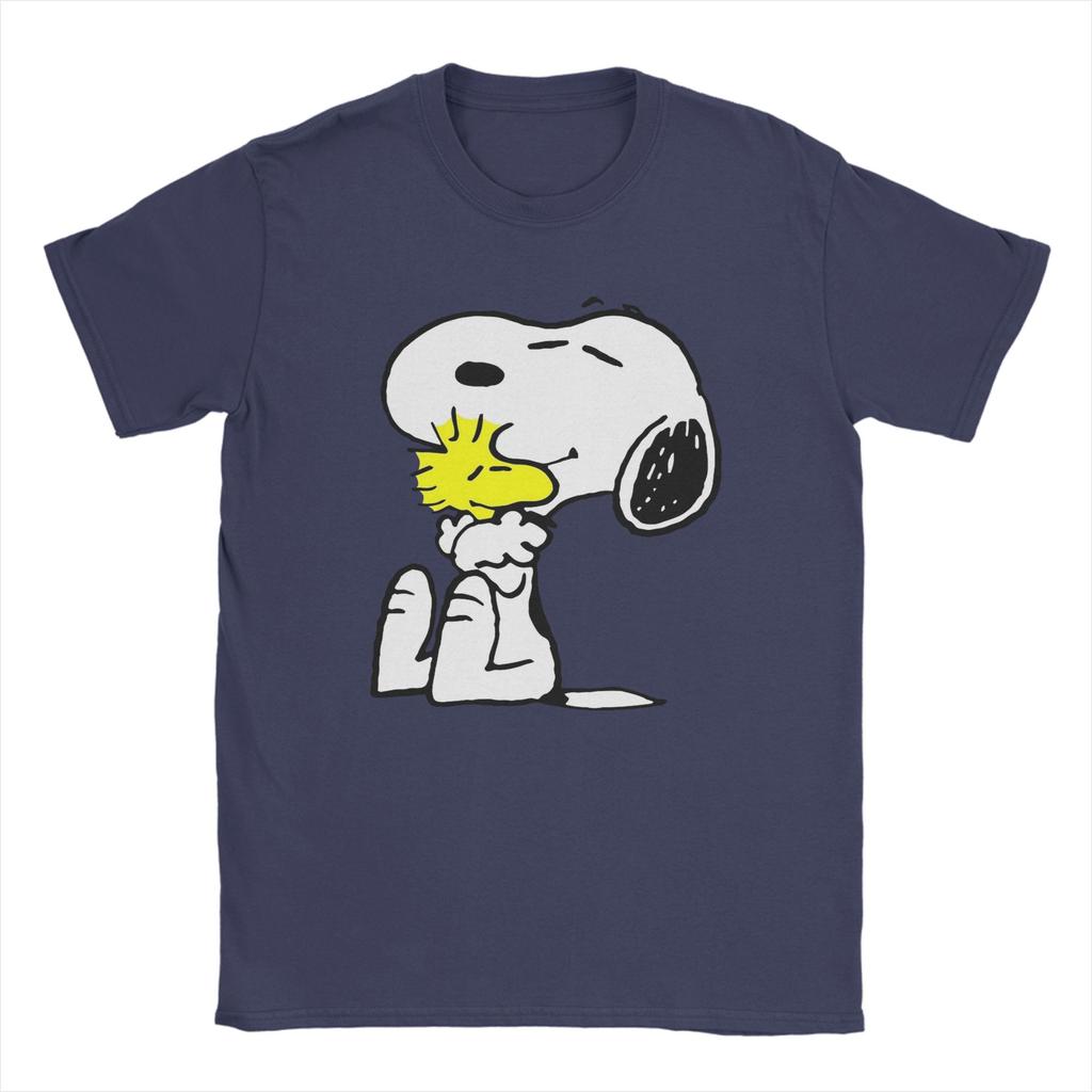 Peanuts Snoopys T Shirts Unisex Cotton Casual Tshirts Round Neck Tee Shirt Short Sleeve Tops Summer