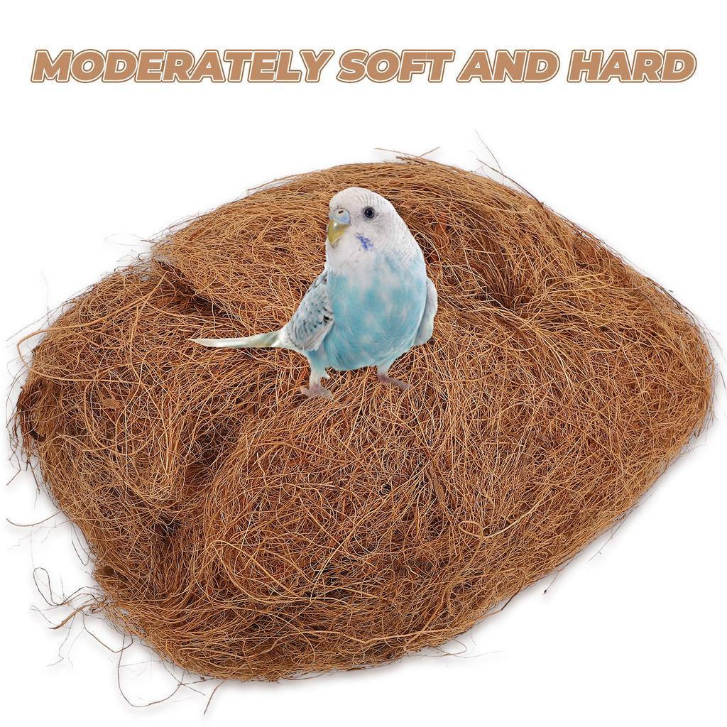 Coconut Fiber Bird Nest Pad Comfortable Bedding Natural Nesting Material for Small Birds Small Animals Nest Building Planters