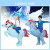 Blue Inflatable Unicorn Costumes Adults Child Christmas Halloween Dress Gift Up