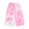 70cm My Melody Wrap Towel for Pool Changing Towel with Snap and Name Tag Kids' Girls, Pink, 100% Cotton, Accessory, Buttons, (Product Number