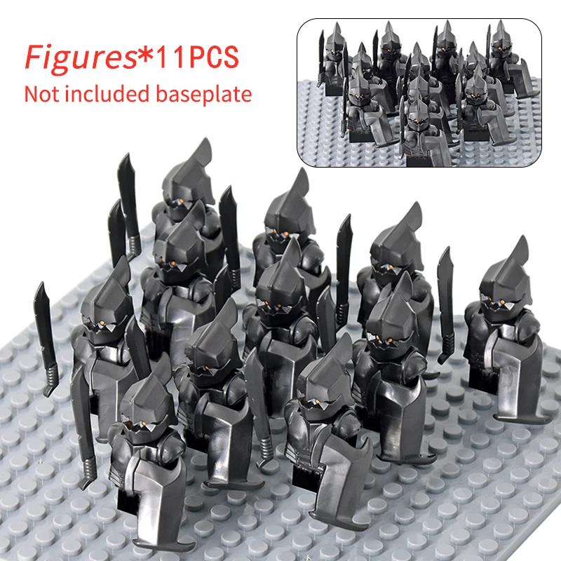 MOC Средневековый Гном Воин Эльфы Рыцари lotr Фигурки Строительные Блоки Аксессуары Броня Щит LOTR DIY Игрушки Для Детей подарок