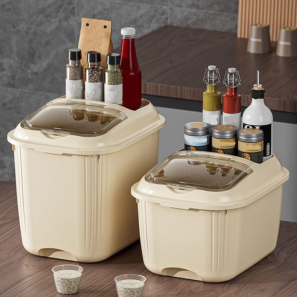 Влагонепроницаемый контейнер для хранения рисовых зерен, большой вместимости, контейнер для хлопьев, прочное ведро для риса