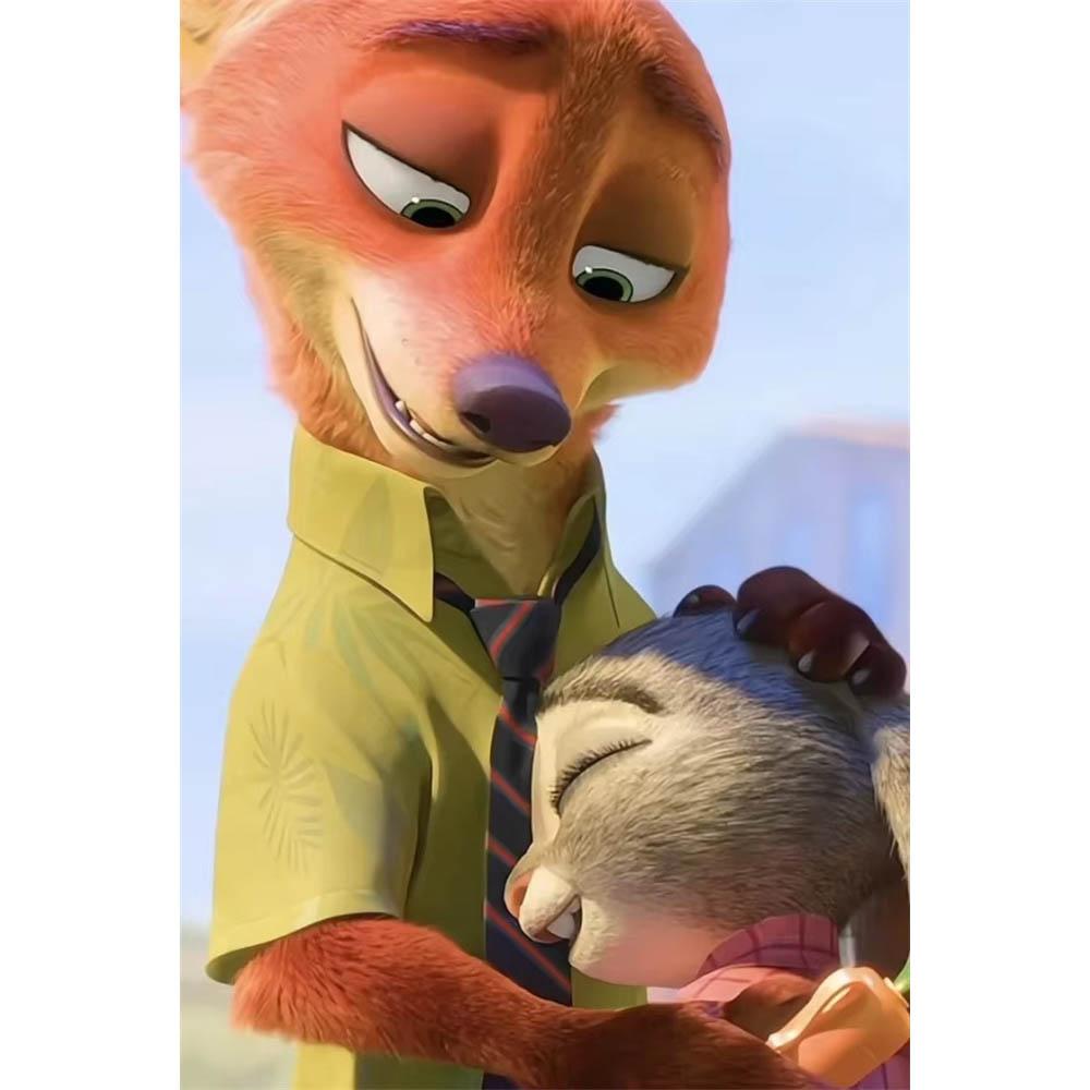 Disney Зверополис Джуди Ник 5D Алмазная Живопись Полностью с Алмазами Сделай Сам Ручная Алмазная Живопись Мультяшный Декоративный Набор для Живописи