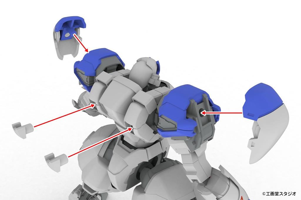 PM Office A Mechanism POWERDolls2 Armored Approximately 135mm Plastic Model PP245 5-inch X-4S (PDW-S810) Infantry, Tall, 1/48 Scale, Pre-Colored Kit,