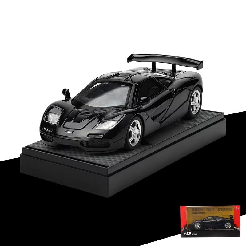1:32 McLaren F1 XP4 XP5 1933 Supercar Alloy Metal Diecast Model Car Sound And Light Pull Back Children's Toys Car Holiday Gifts